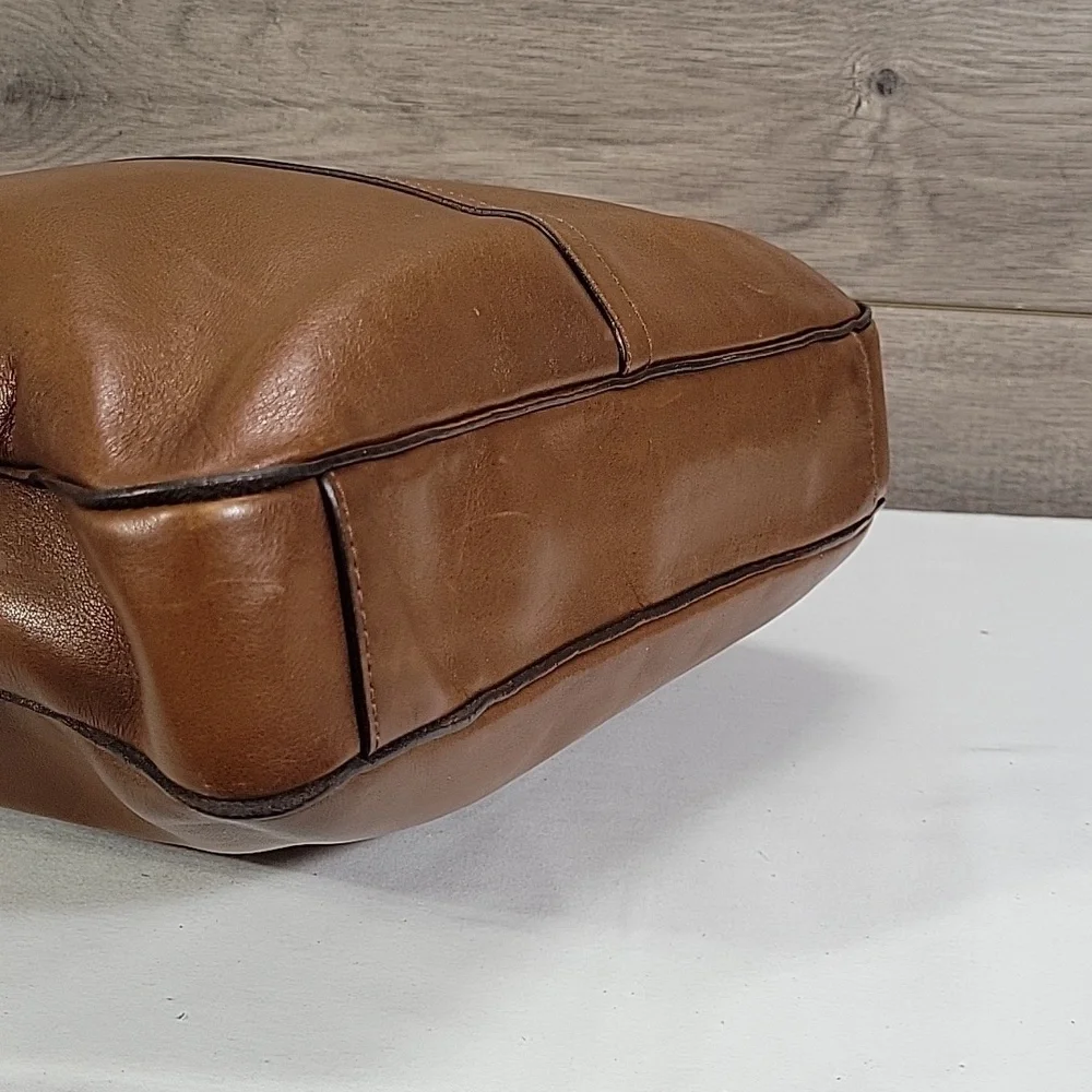 Men's Coach Bleeker Legacy Brown Leather Crossbody Shoulder Bag 70488